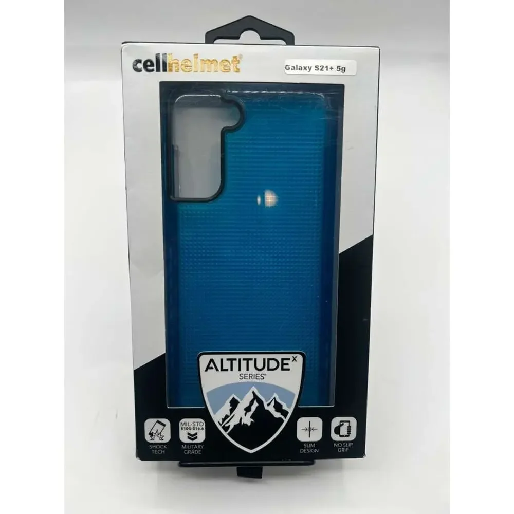 Cellhelmet Altitude Series Galaxy S21+ 5G Blue Case Rubber Shockproof Slim Grip